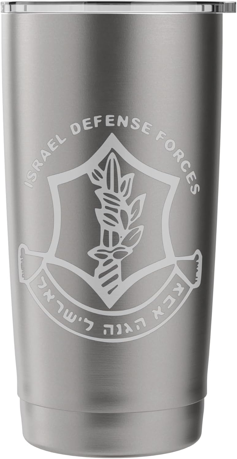 Israeli Army Gear Israel Army IDF Israel Defense Force Gift Stainless Steel Insulated Tumbler