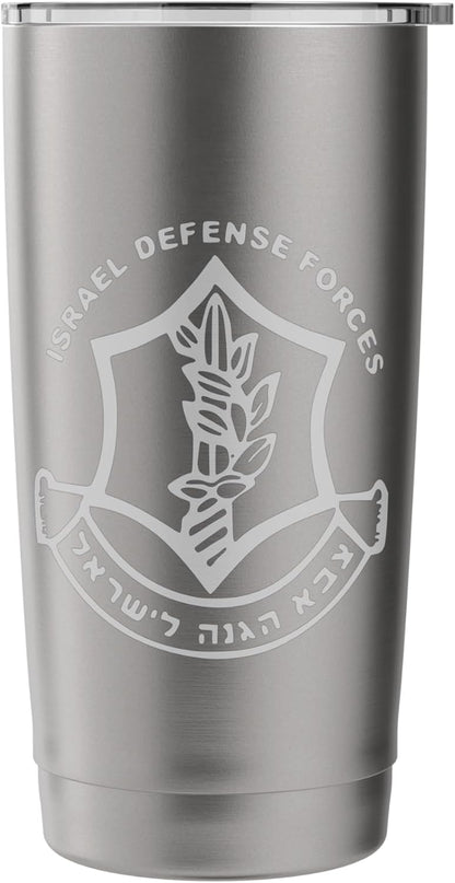 Israeli Army Gear Israel Army IDF Israel Defense Force Gift Stainless Steel Insulated Tumbler