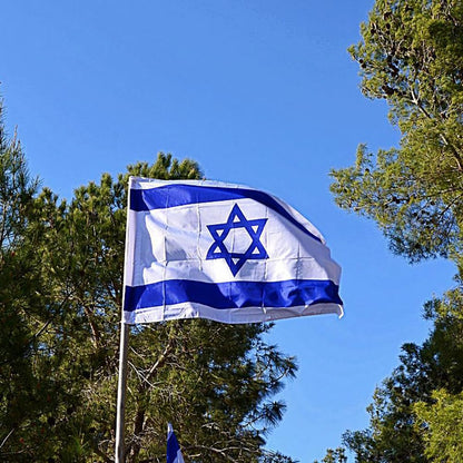 Israel Flags 3x5 Outdoor Made in USA- Double Sided Heavy Duty Israeli National Flag Banner with 2 Grommets
